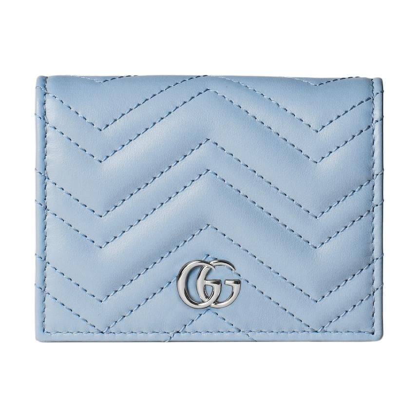 Кошелек GUCCI Кожа Кошелек Мини Женский Светло-Синий - изображение 1