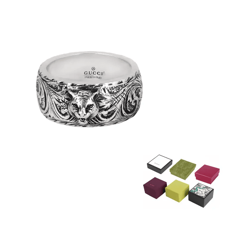 Кольцо GUCCI Tiger Head Ring - изображение 4