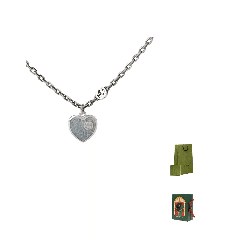 Ожерелье Gucci Enamel Heart Necklace - изображение 7
