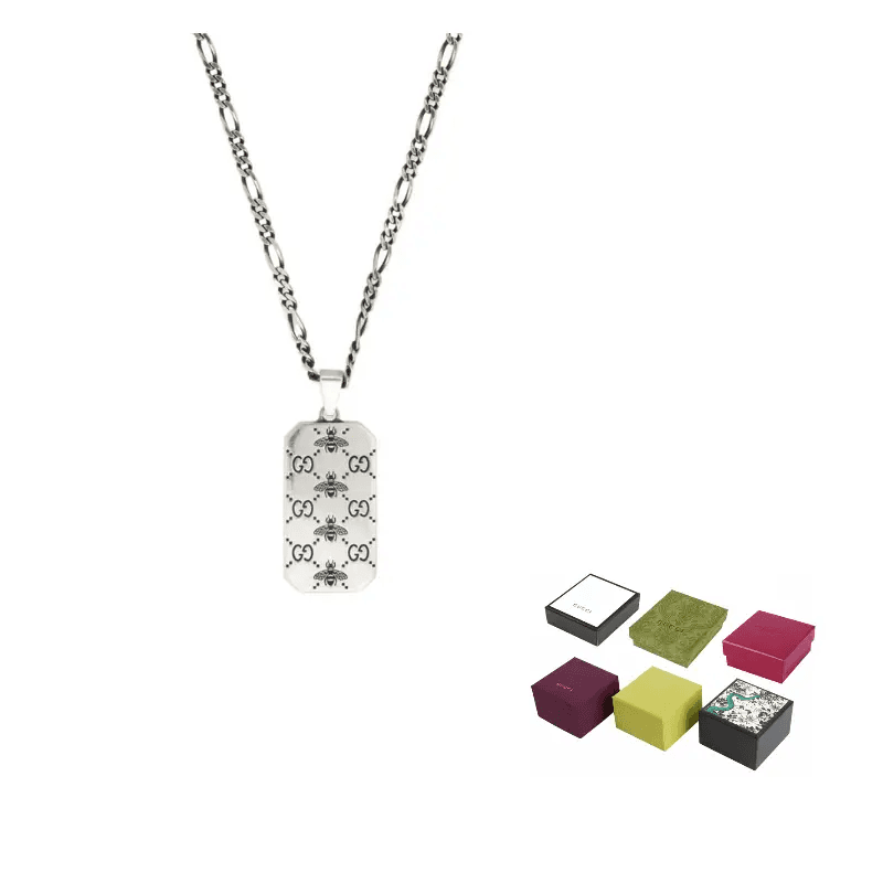 Ожерелье GUCCI GG Marmont Pendant Necklace Silver - изображение 4