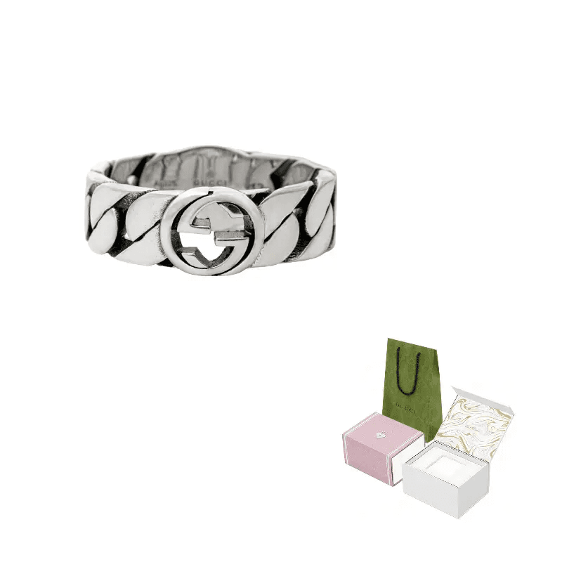 Кольцо Gucci Interlocking G Wide Ring - изображение 6