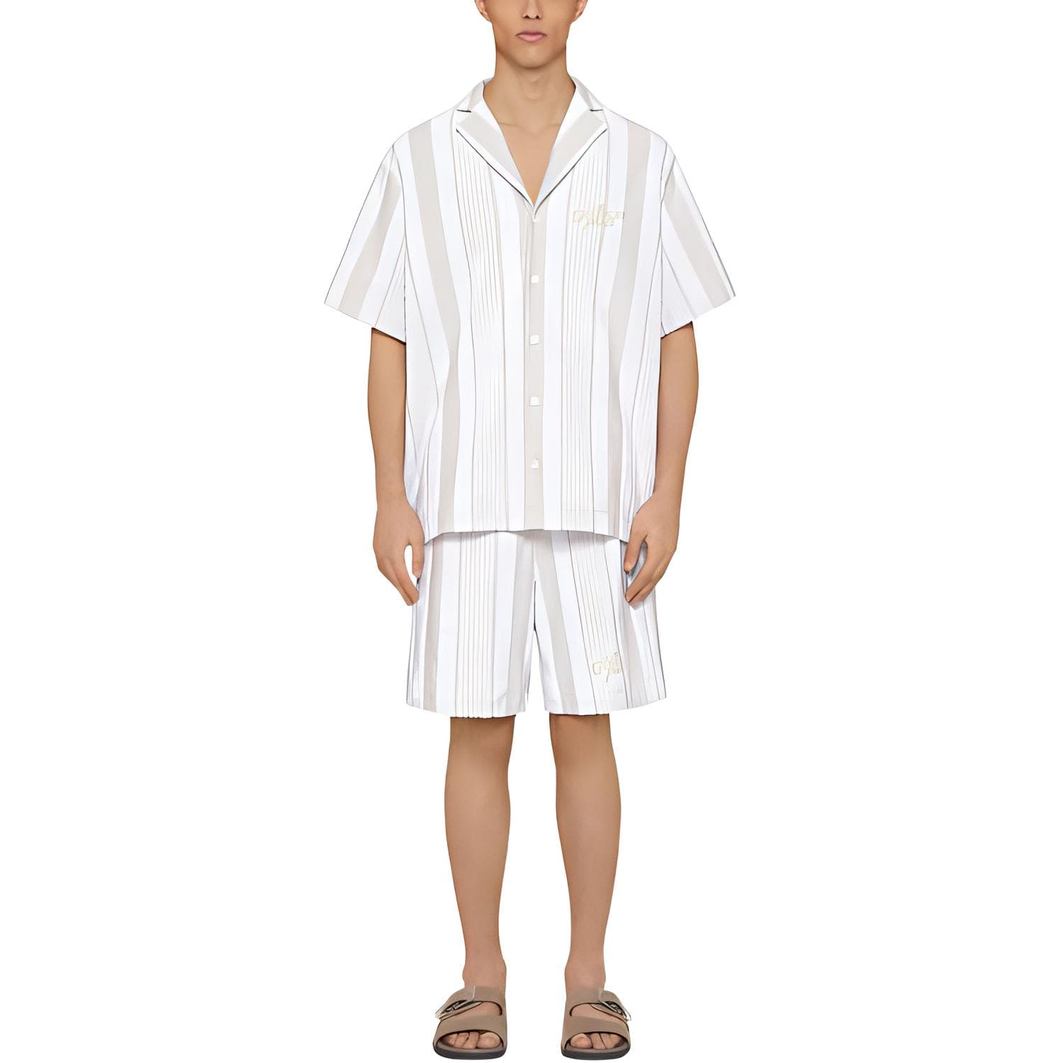 Шорты GIVENCHY Bermuda Shorts In Cotton Towelling With Stripes - изображение 2