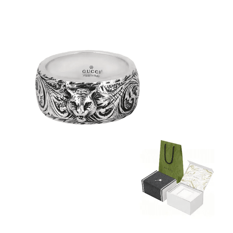 Кольцо GUCCI Tiger Head Ring - изображение 7