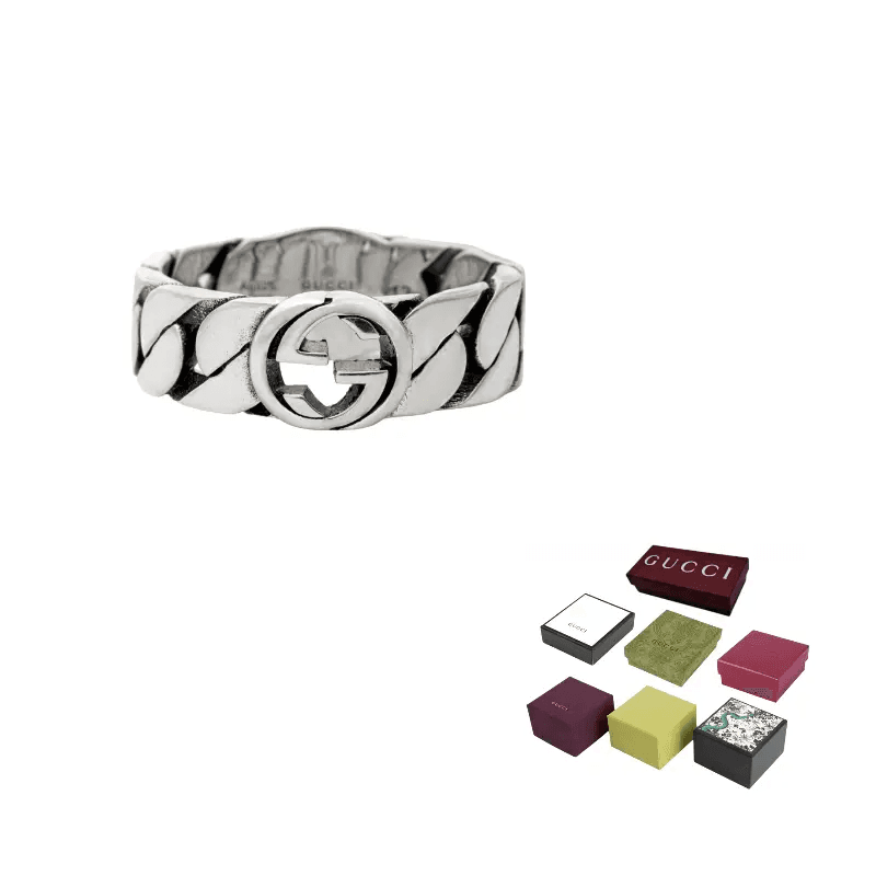Кольцо Gucci Interlocking G Wide Ring - изображение 4