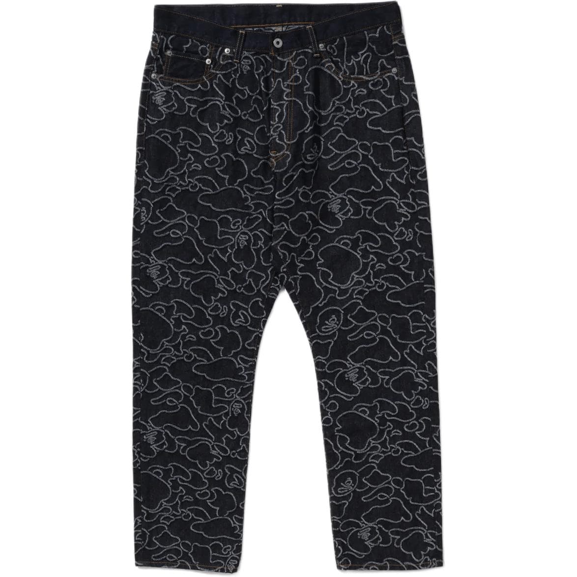 Штаны A BATHING APE Bape x OVO FW25 Джинсы Мужские - изображение 1