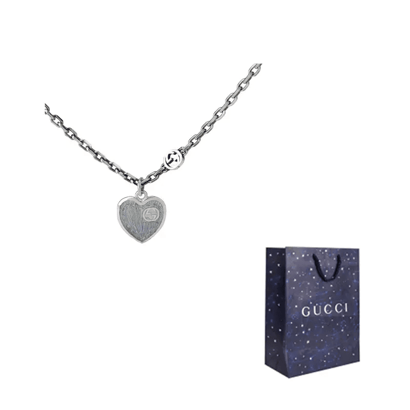 Ожерелье Gucci Enamel Heart Necklace - изображение 8