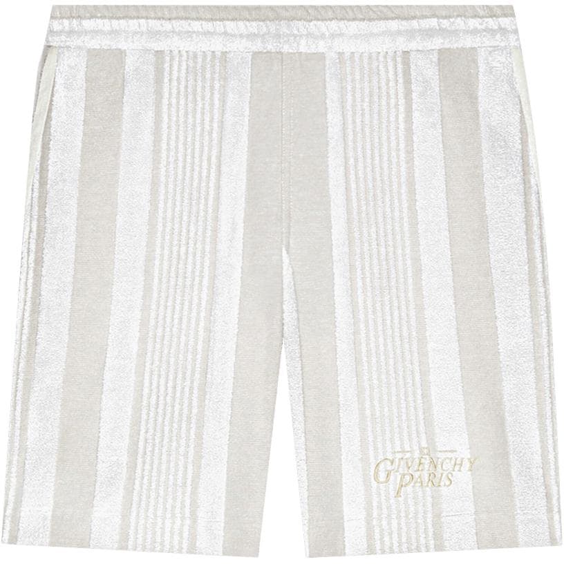 Шорты GIVENCHY Bermuda Shorts In Cotton Towelling With Stripes - изображение 1