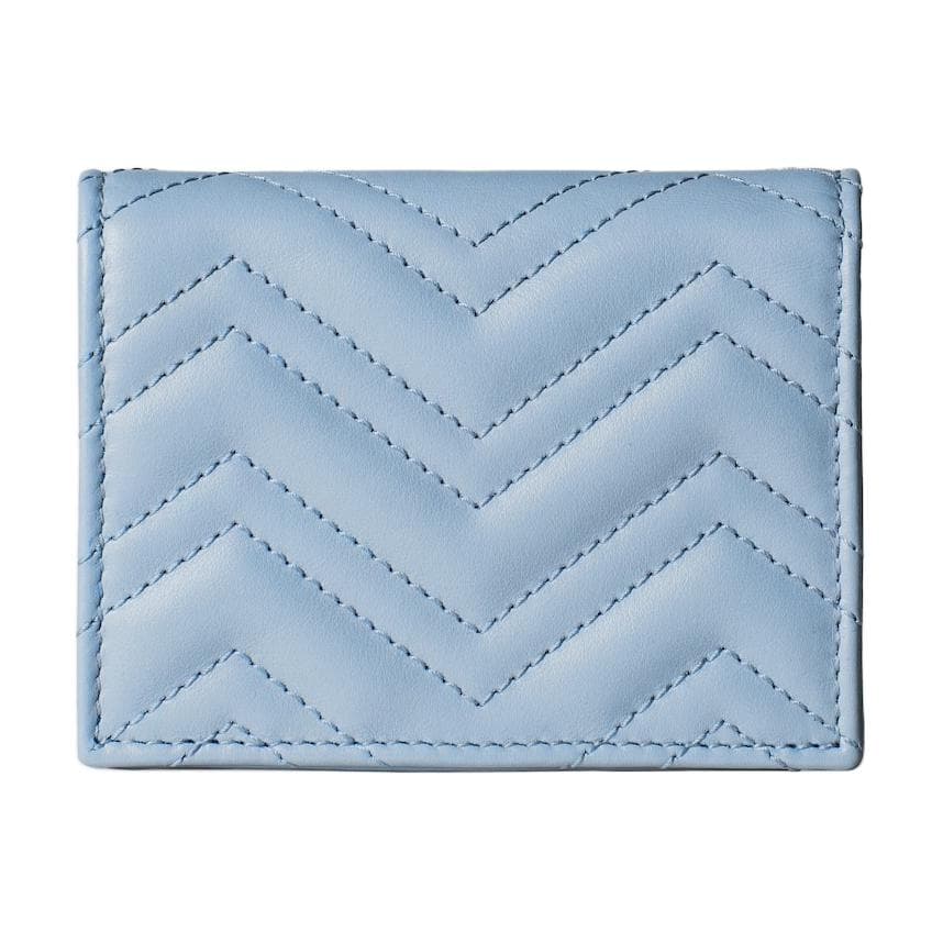 Кошелек GUCCI Кожа Кошелек Мини Женский Светло-Синий - изображение 3