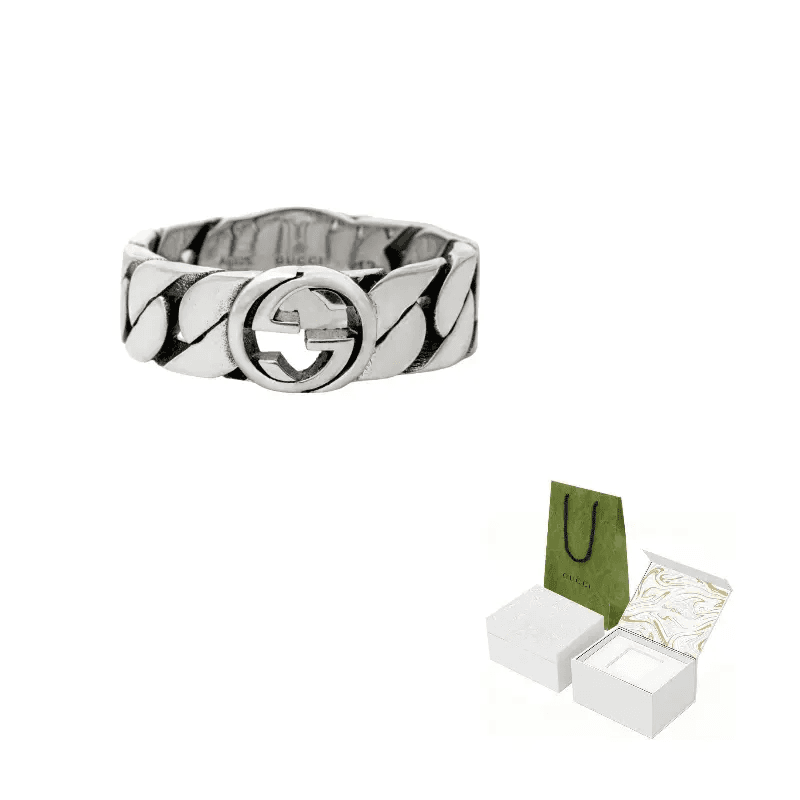 Кольцо Gucci Interlocking G Wide Ring - изображение 7