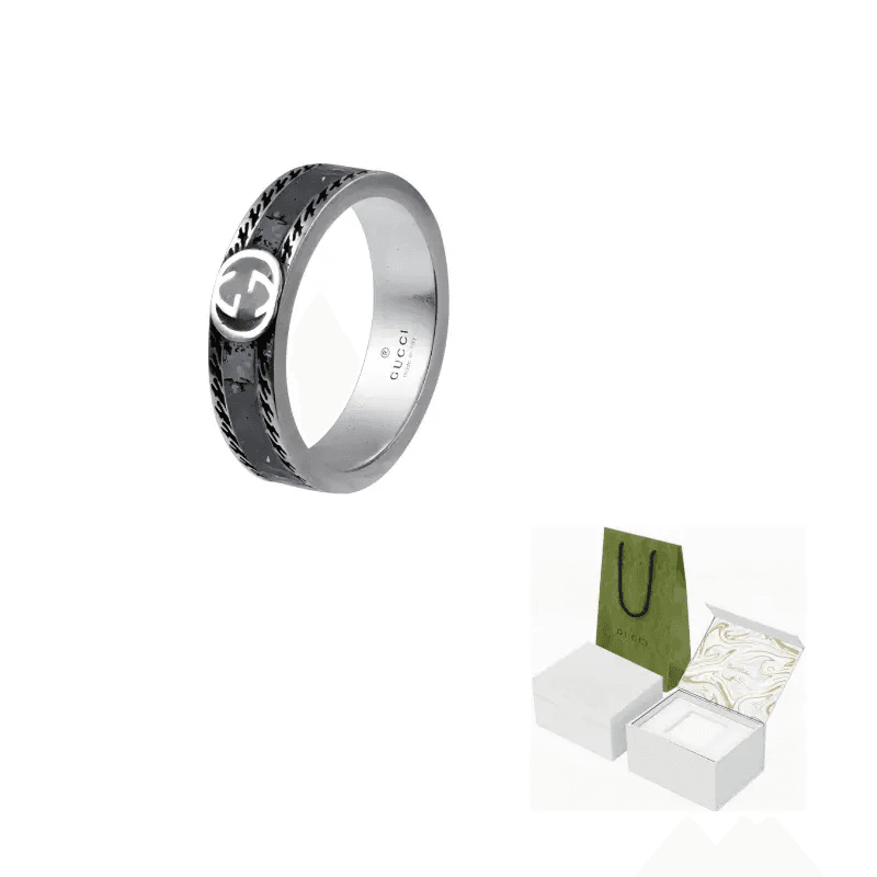 Кольцо Gucci Interlocking Double G Ring - изображение 8