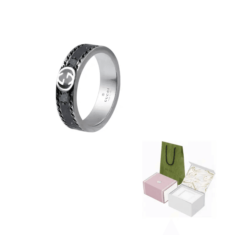 Кольцо Gucci Interlocking Double G Ring - изображение 6