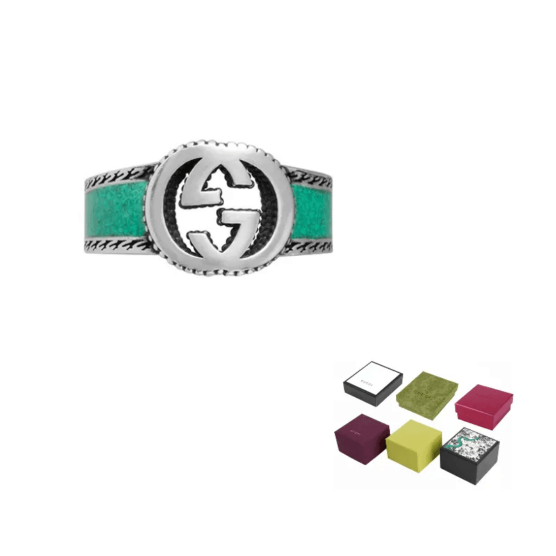 Кольцо Gucci Interlocking G Silver Ring - изображение 4