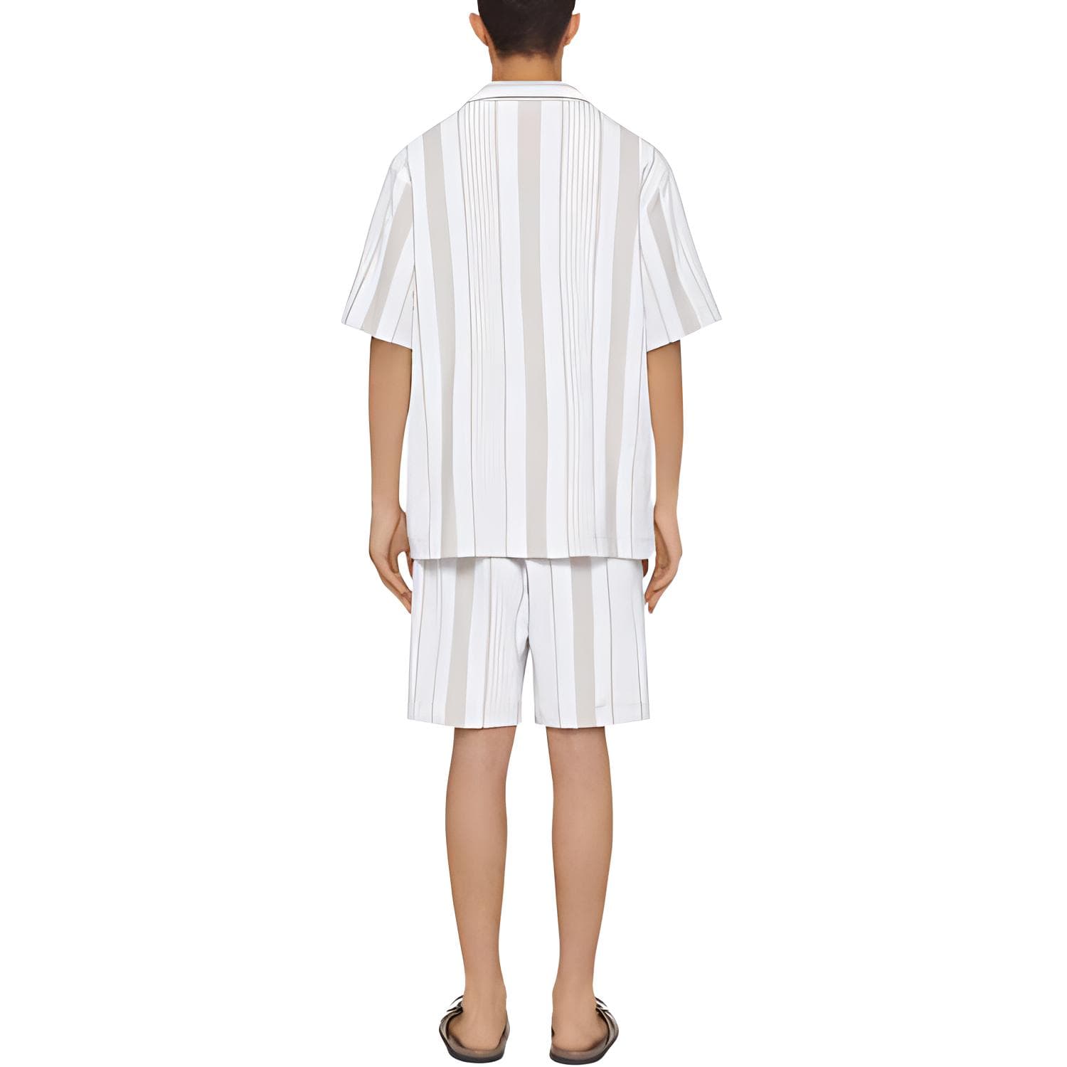 Шорты GIVENCHY Bermuda Shorts In Cotton Towelling With Stripes - изображение 3