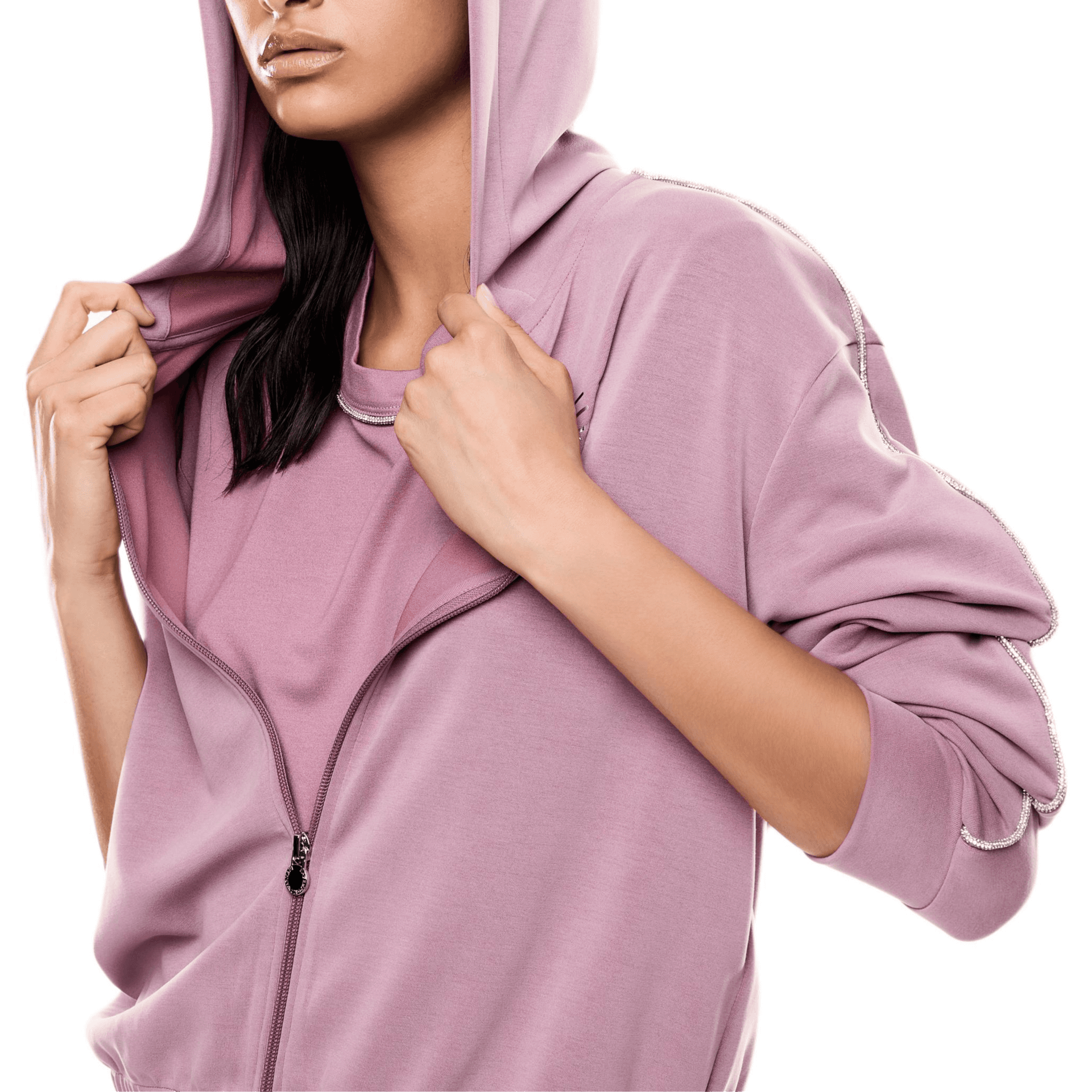 Худи EMPORIO ARMANI EA7 Худи-ханьфу платье Женское - изображение 3