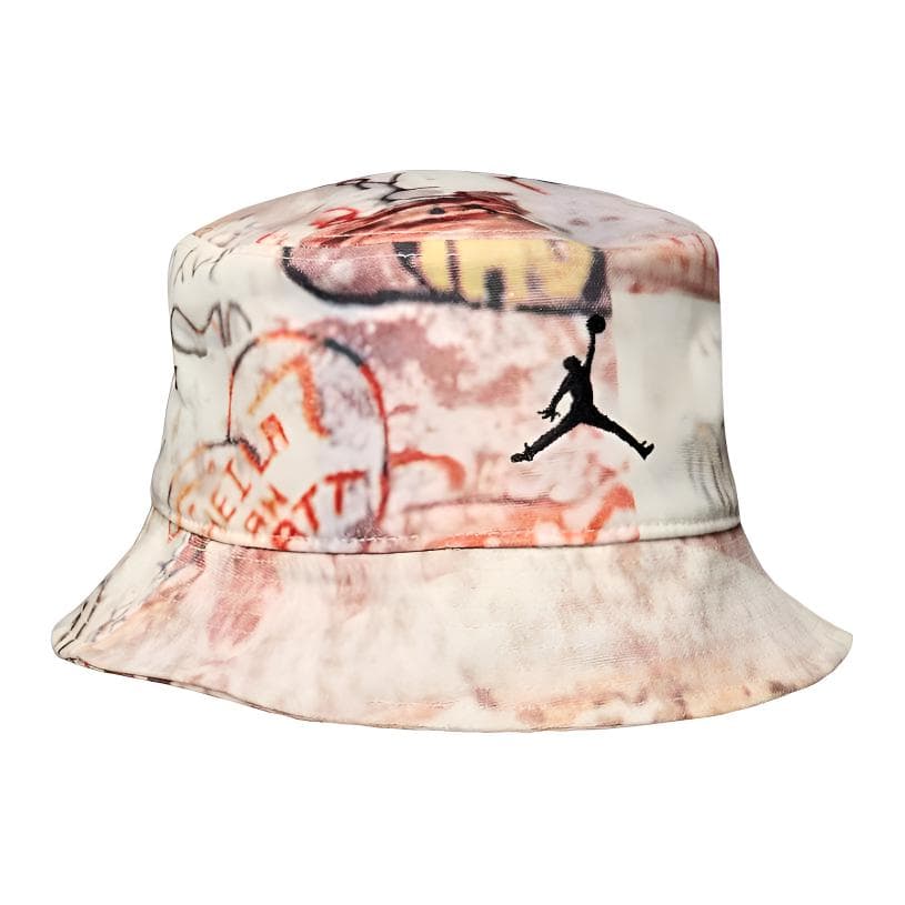 Панама Jordan Embroidered Polyester Bucket Hat Unisex Couple Canvas/Black - изображение 1