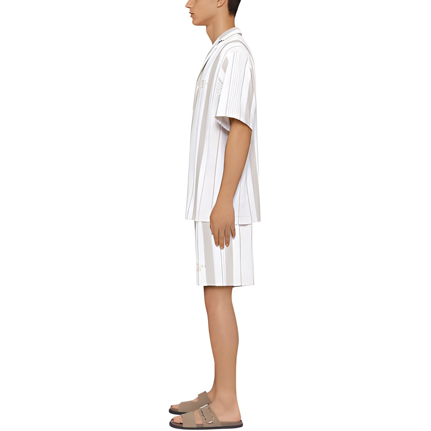 Шорты GIVENCHY Bermuda Shorts In Cotton Towelling With Stripes - изображение 4