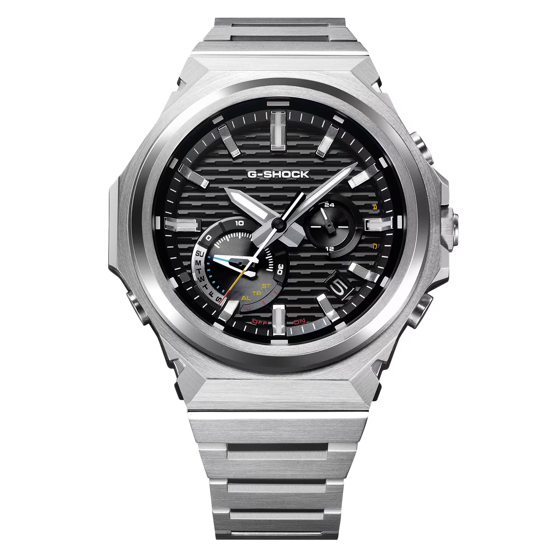 Часы CASIO GST B1000 Коллекция Сталь Сердца Солнечный Кварцевый Механизм Нержавеющая Сталь Шнуровка Часы - изображение 3