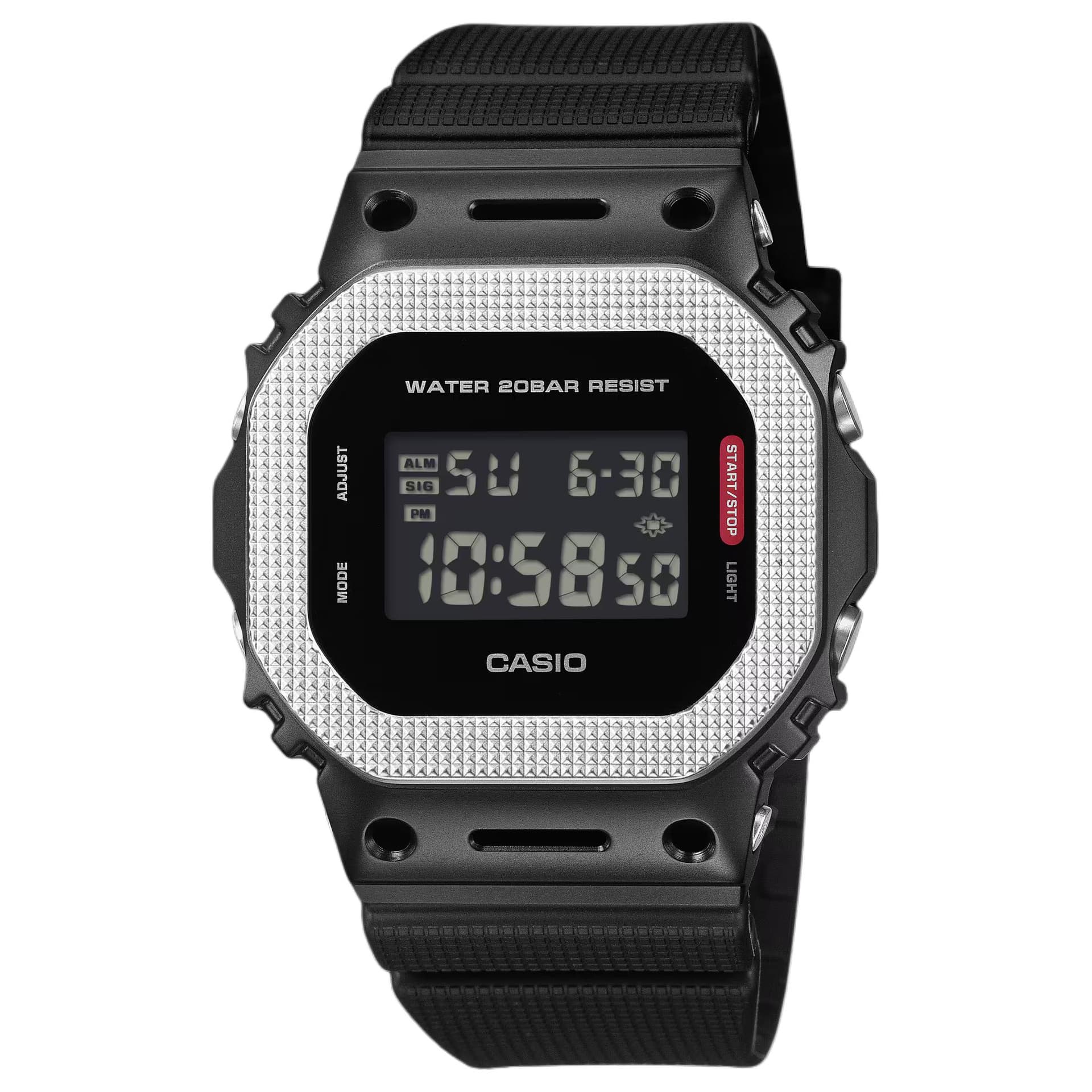 Часы CASIO 5600 Collection Кварцевый механизм Смола Шнуровка Часы Мужские Серый циферблат - изображение 1