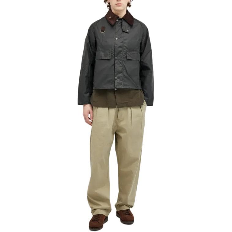 Куртка BARBOUR FW23 Куртки и Пальто Мужской Шалфейный Зеленый - изображение 4