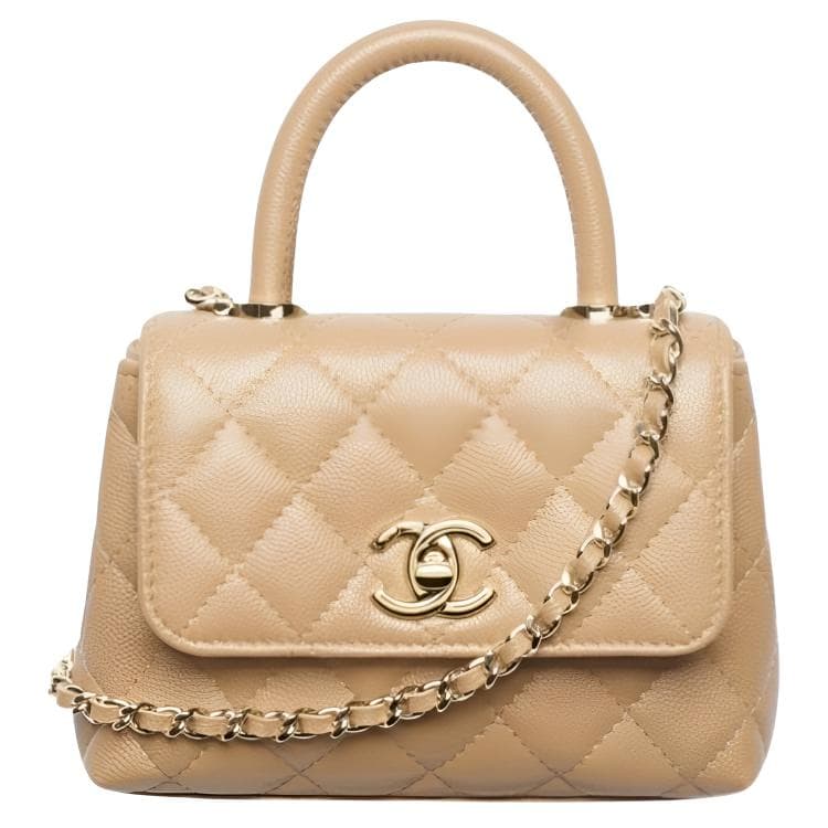 Сумка CHANEL Coco Handle 25A C Logo - изображение 1