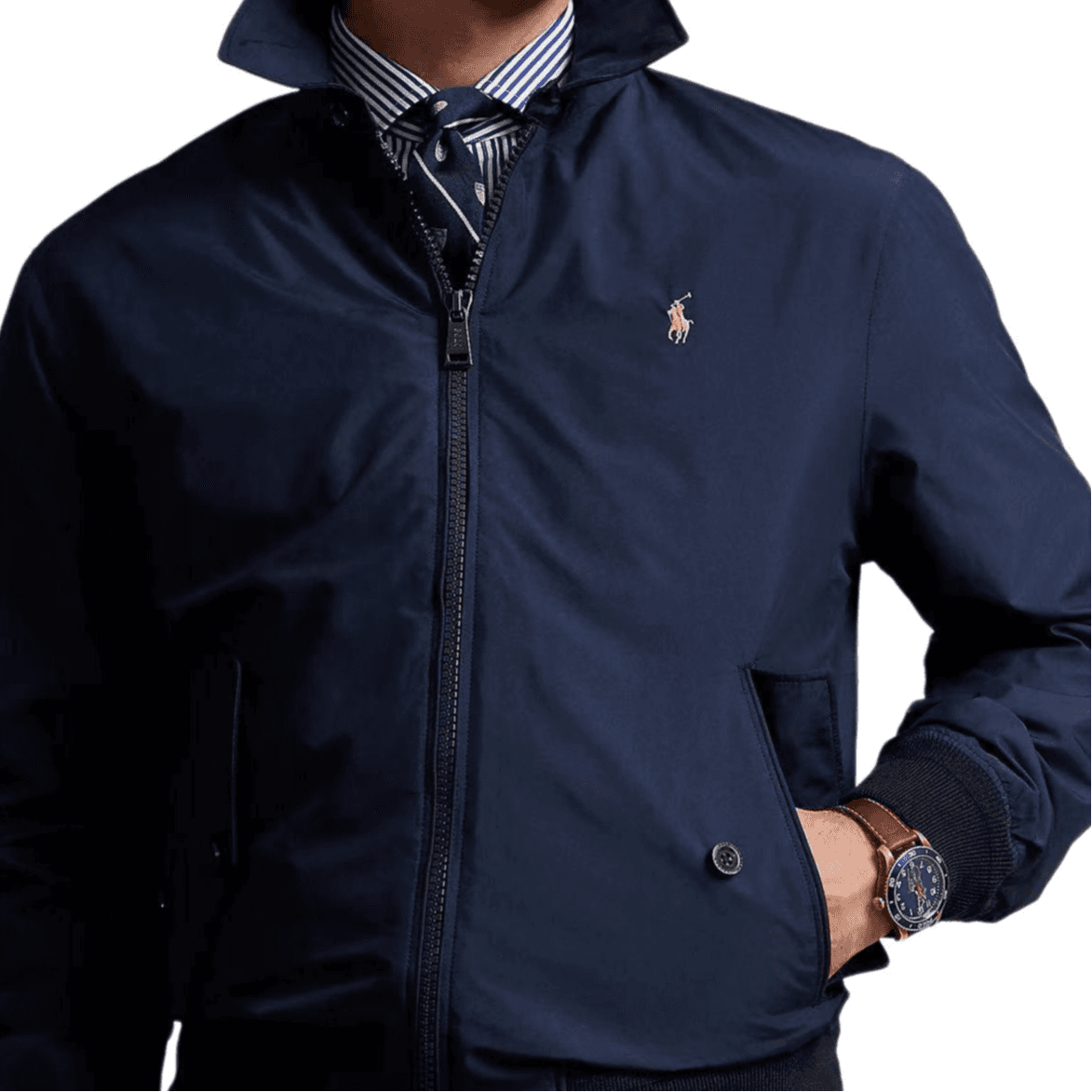 Куртка Polo Ralph Lauren FW24 Куртки и Пальто Мужской Морской Синий - изображение 4