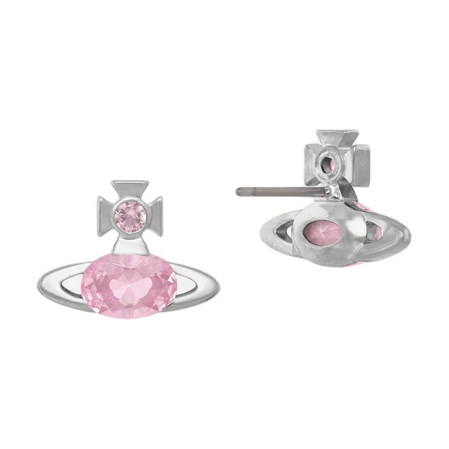 Серьги Vivienne Westwood Серьги-кольца с покрытием из платины женские розовый серебряный - изображение 2
