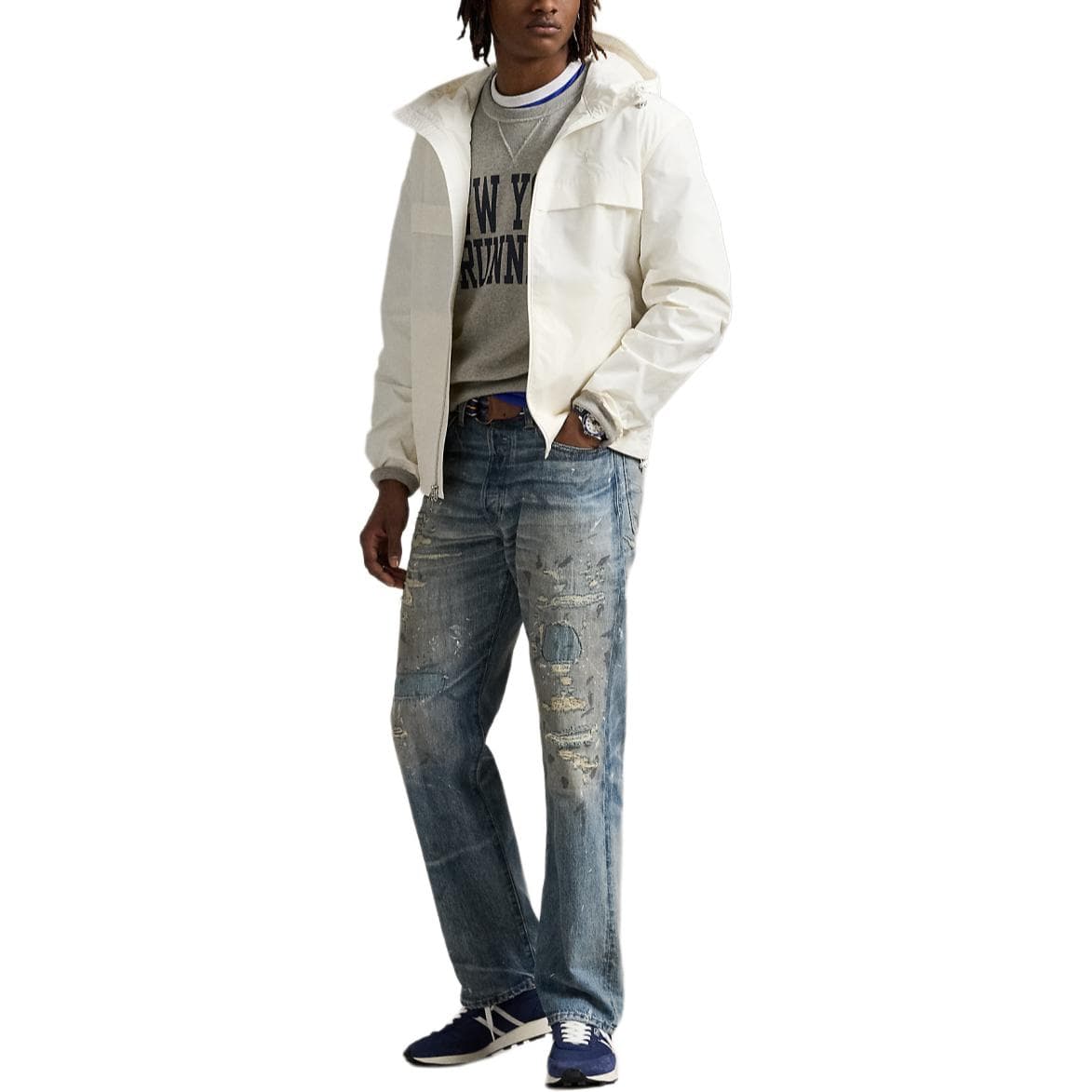 Куртка Polo Ralph Lauren Куртки и Пальто Мужские Выстиранные Белые - изображение 3