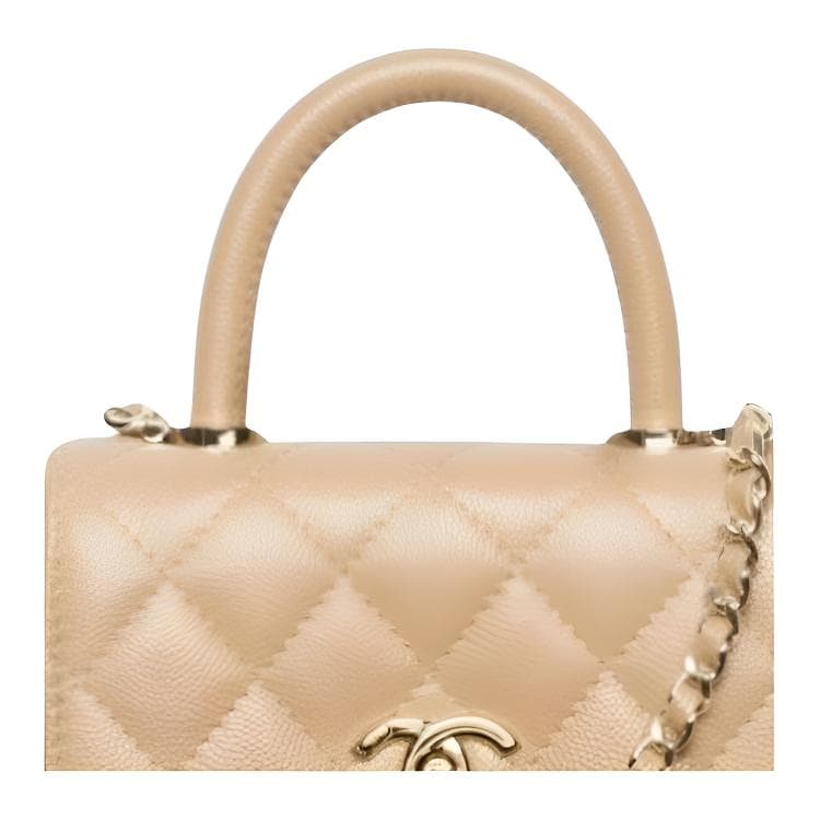 Сумка CHANEL Coco Handle 25A C Logo - изображение 3