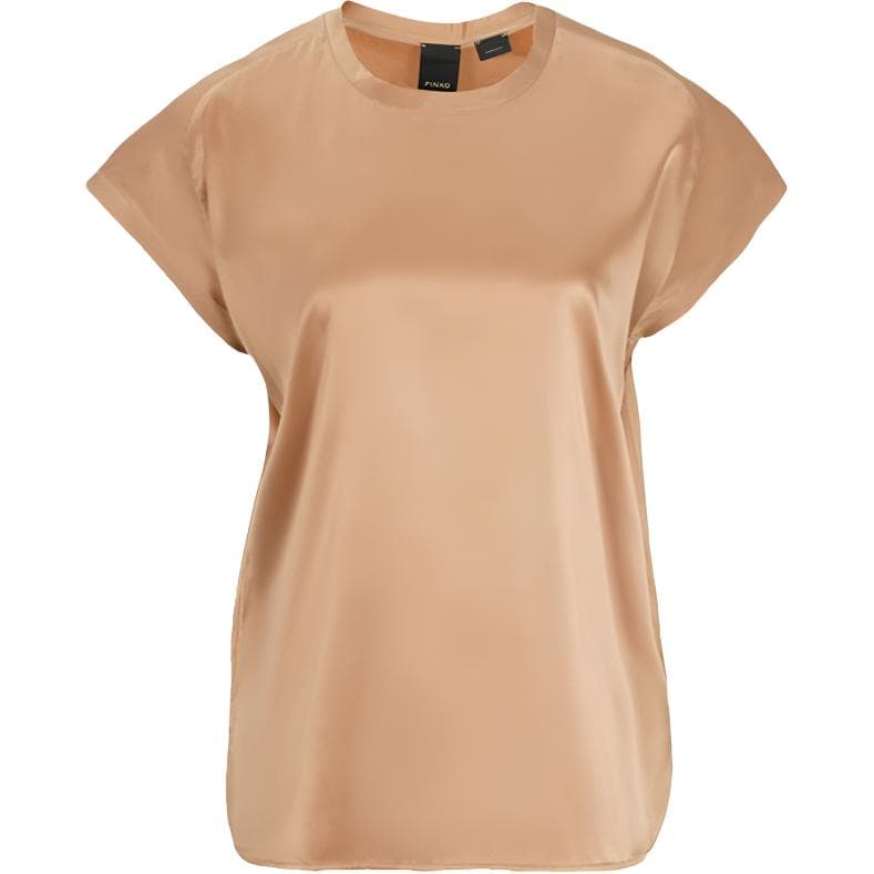 Футболка PINKO Кофе Женские T-рубашки - изображение 1