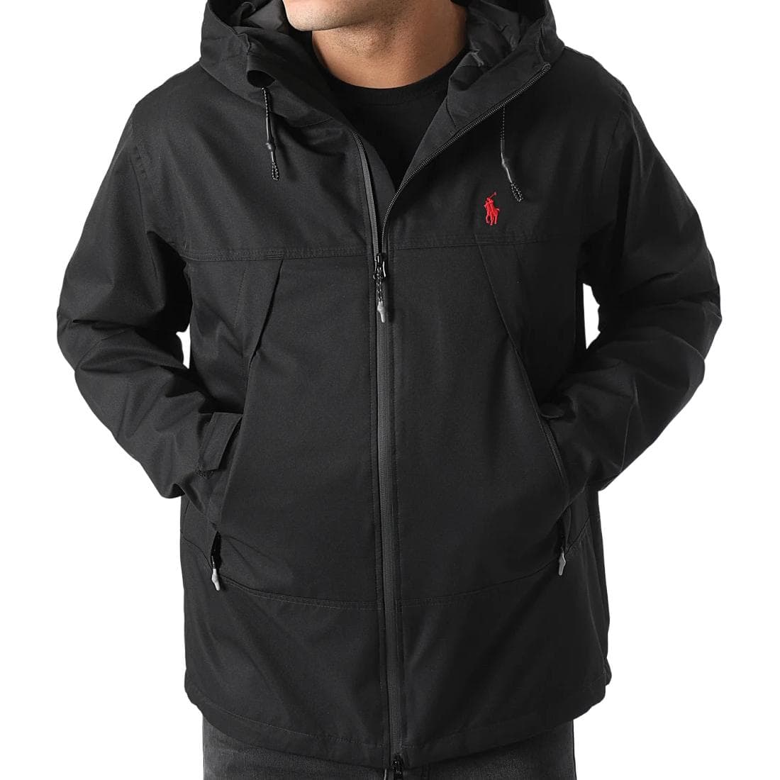 Куртка Polo Ralph Lauren Logo Zip Hoodie Jacket Black - изображение 5