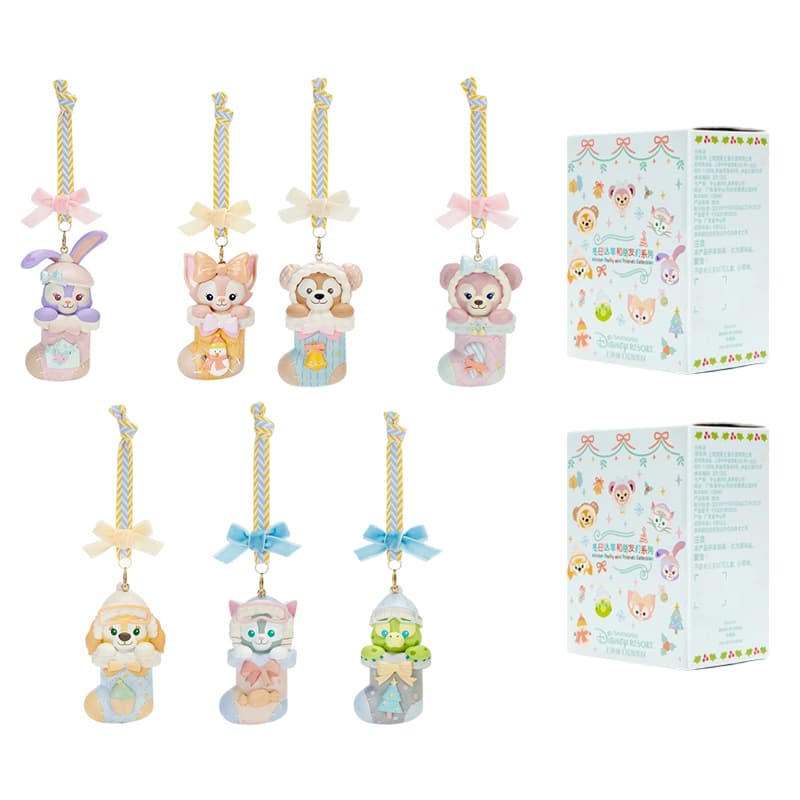 Фигурка Disney x DISNEYLAND Коллекция носков на Рождество Шанхайский Дисней Даффи и друзья Украшение Слепые коробки - изображение 2