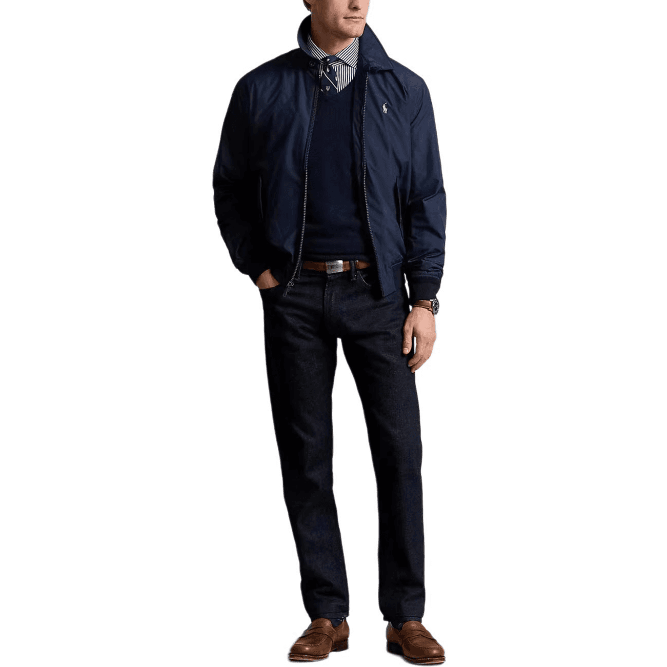 Куртка Polo Ralph Lauren FW24 Куртки и Пальто Мужской Морской Синий - изображение 2