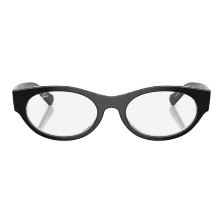Оправа RayBan Круглые очки с диоптриями Унисекс Прозрачная подкладочная ткань С черным цветом - изображение 2