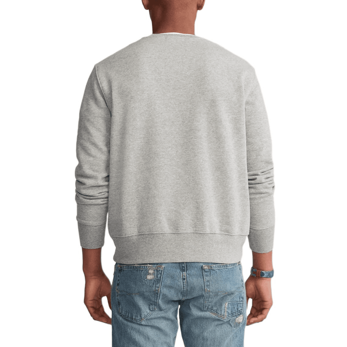 Худи Polo Ralph Lauren FW23 Однотонный Медвежонок Городской Узор Круглый вырез С флисовой подкладкой Длинный рукав Толстовка - изображение 3