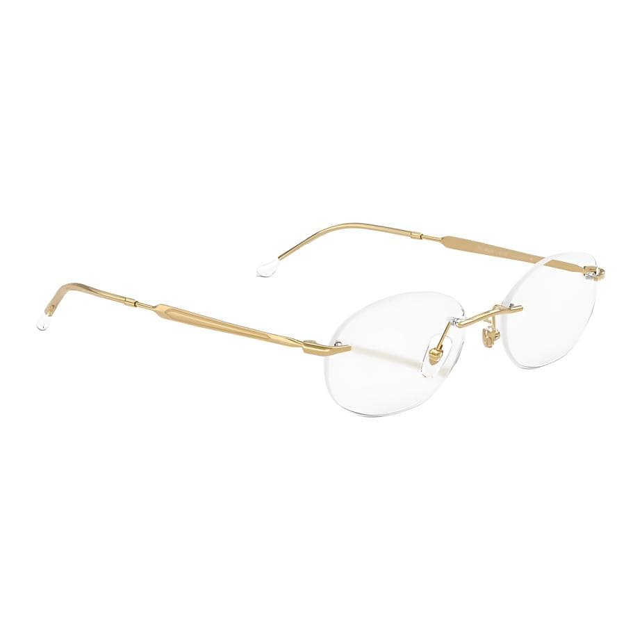 Оправа RayBan Металлические Овальные Очки с Диоптриями Унисекс Золото - изображение 5