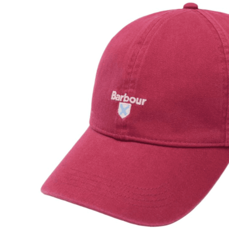 Кепка Barbour Хлопковые кепки унисекс бордовый цвет - изображение 3