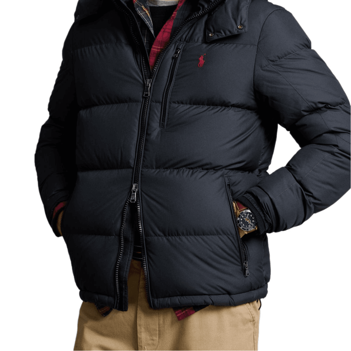 Зимняя куртка Polo Ralph Lauren FW24 Пуховик Стандартный Размер Мужской Черный - изображение 2