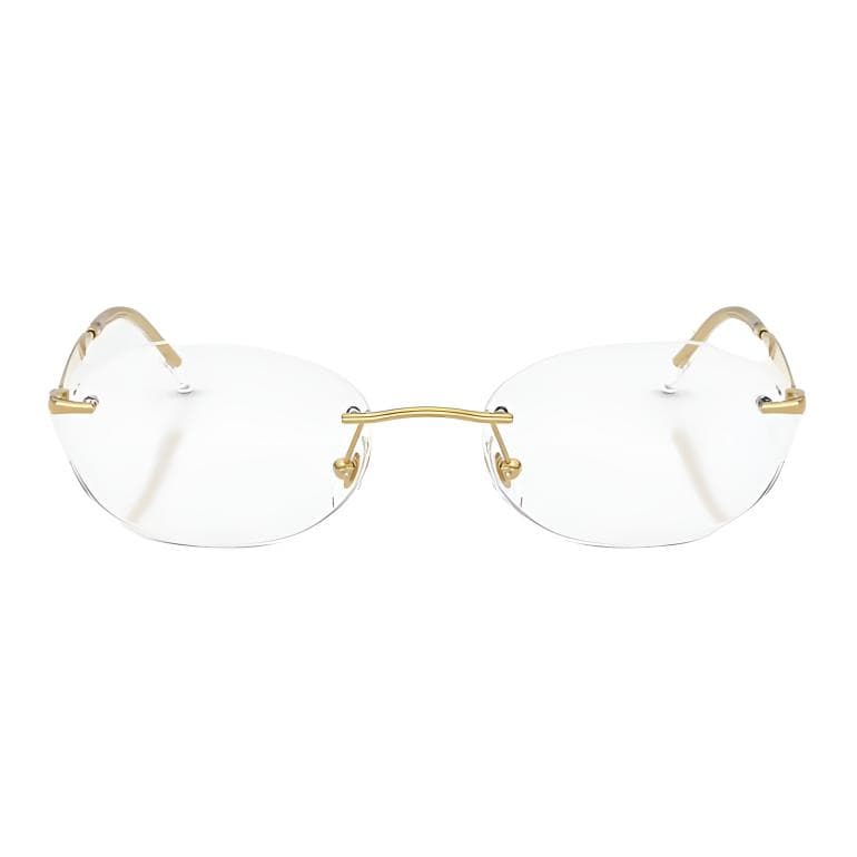 Оправа RayBan Металлические Овальные Очки с Диоптриями Унисекс Золото - изображение 2