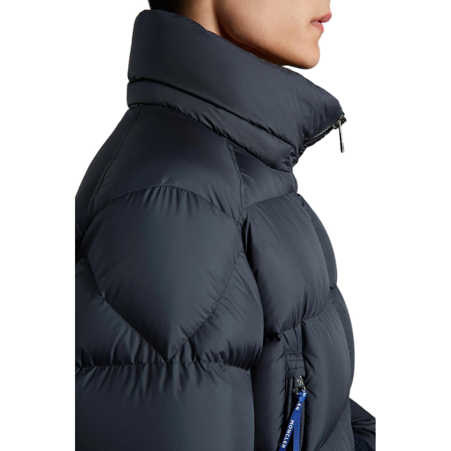 Зимняя куртка Moncler FW22 Hoodie Down Jacket Blue - изображение 6