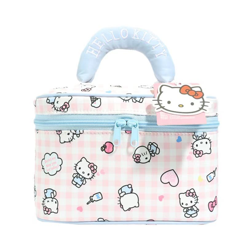 Sanrio Hello Kitty Нейлоновый Путешественный Сумка для Хранения Унисекс Светло-Синий - изображение 1