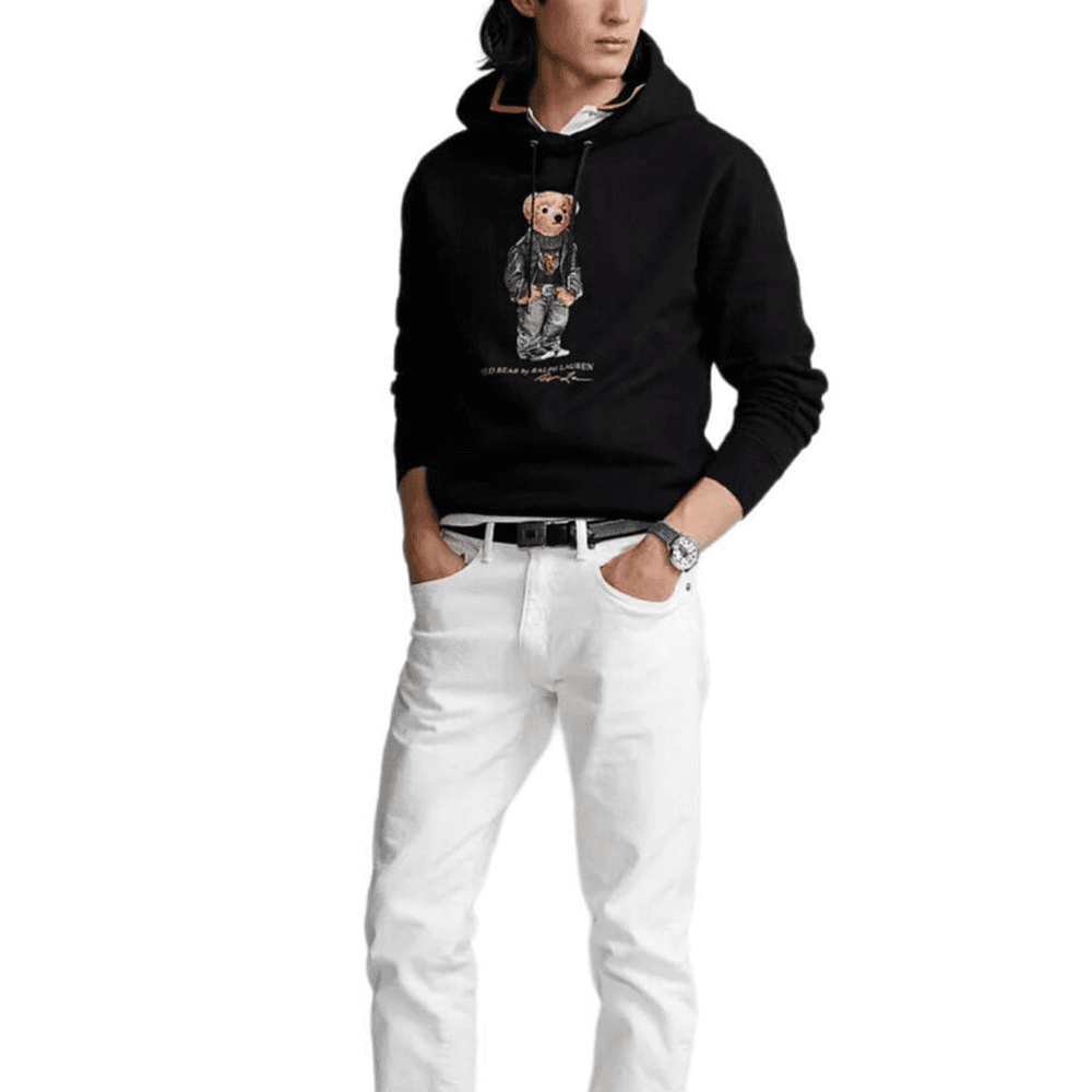 Худи Polo Ralph Lauren Bear Hoodie Black — фото 4