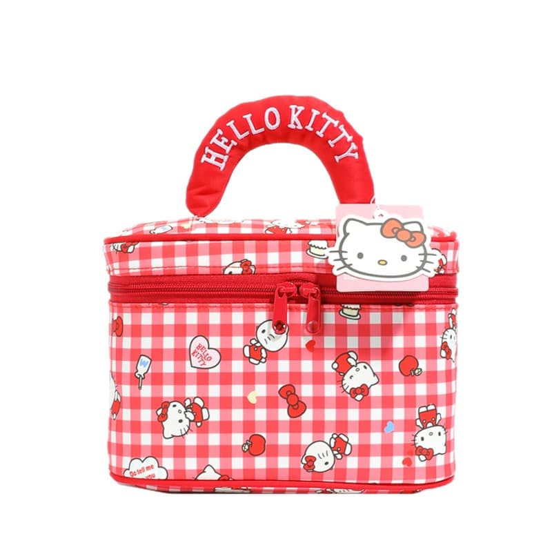 Sanrio Hello Kitty Нейлоновый Путешественный Сумка для Хранения Женская Красная - изображение 1