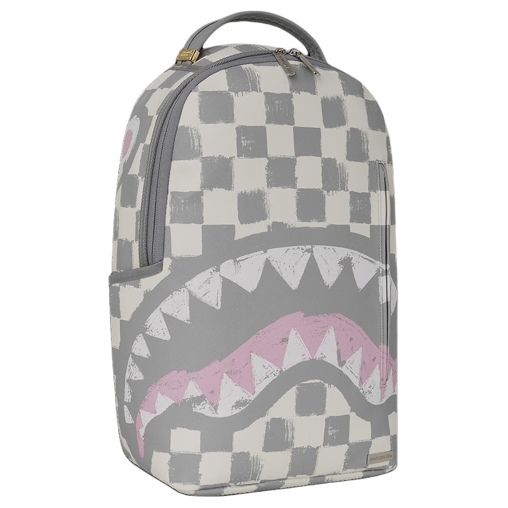 Рюкзак SPRAYGROUND Рюкзак из искусственной кожи унисекс серо-белого цвета - изображение 2