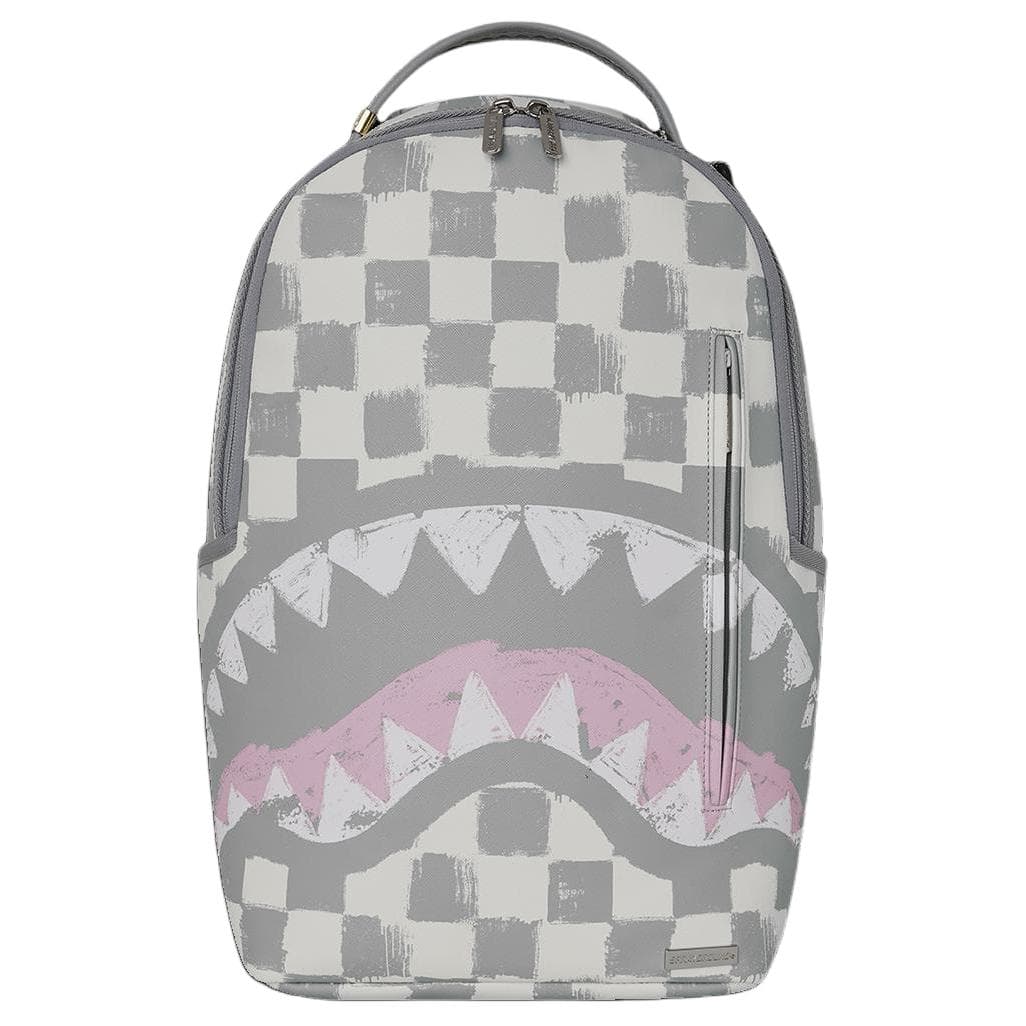 Рюкзак SPRAYGROUND Рюкзак из искусственной кожи унисекс серо-белого цвета - изображение 1