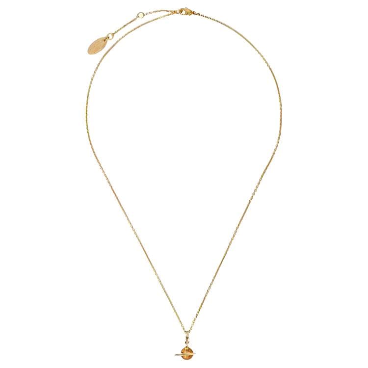 Ожерелье Vivienne Westwood PETITE ORIGINAL ORB PENDANT Браслеты из латани Женские Золото Хаки - изображение 2
