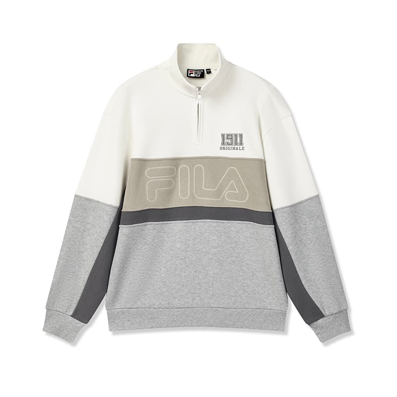 Худи FILA ORIGINALE Толстовка Мужская Облачный Белый - изображение 1