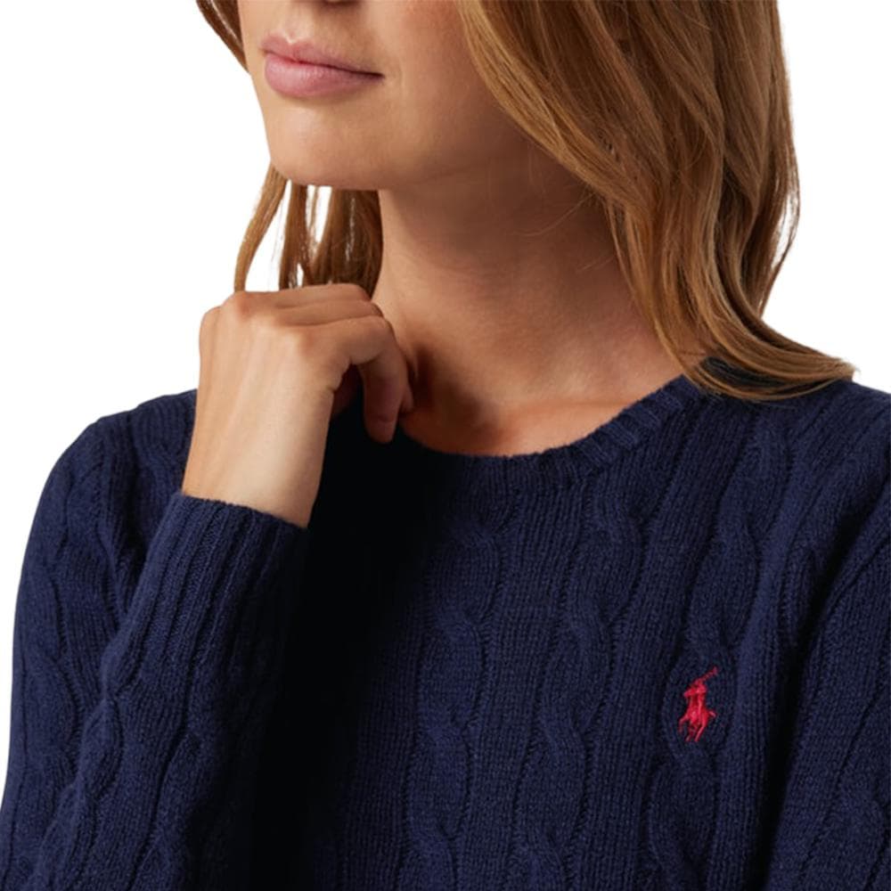 Кардиган Свитер Polo Ralph Lauren стандартного размера женский синий - изображение 8