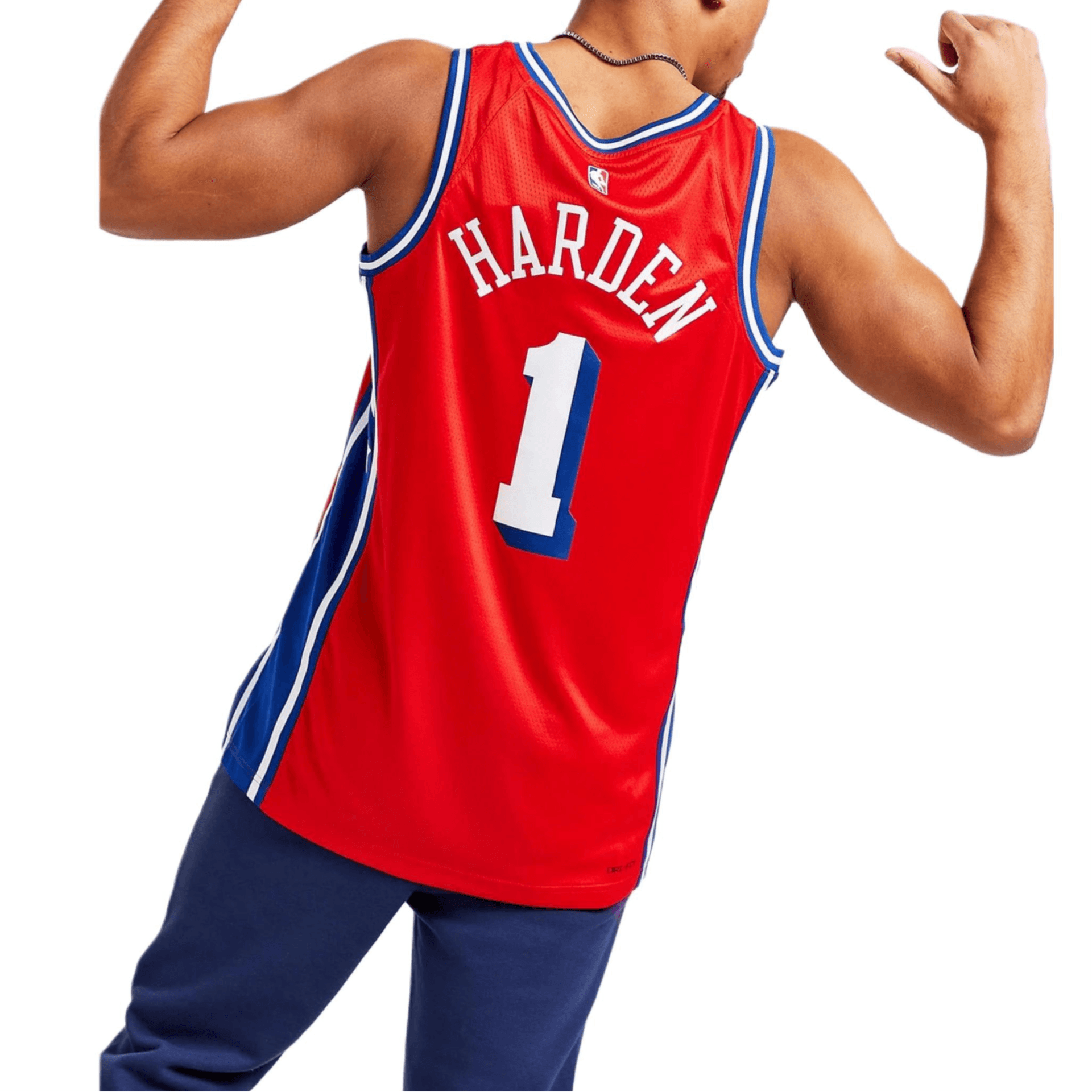 Баскетбольная майка Jordan Dri-FIT NBA Fan Edition Philadelphia 76ers Harden Jersey Red - изображение 4