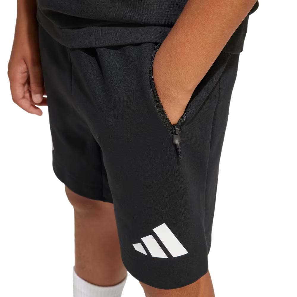 Adidas Шорты Детские Черные Белые - изображение 6