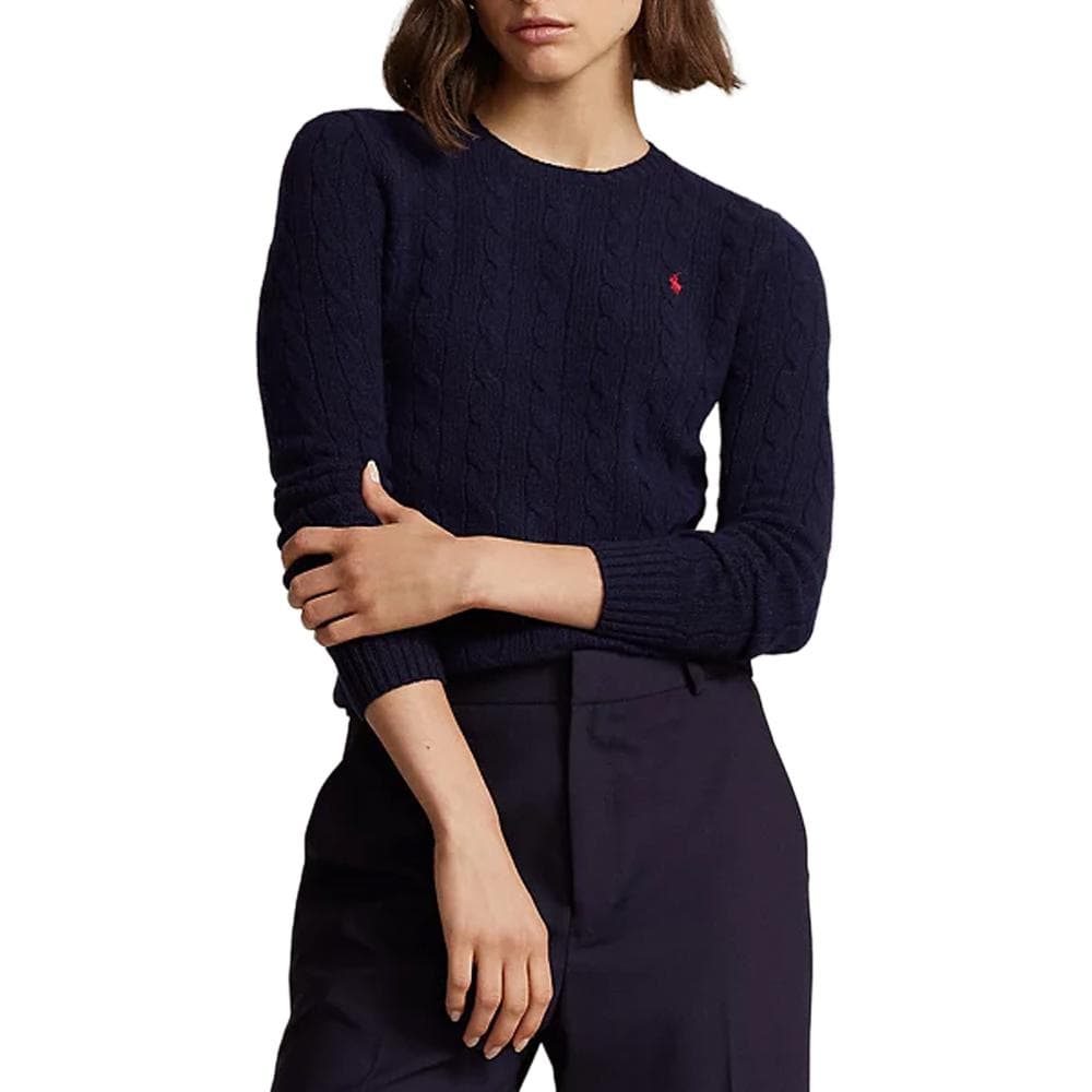 Кардиган Свитер Polo Ralph Lauren стандартного размера женский синий - изображение 7